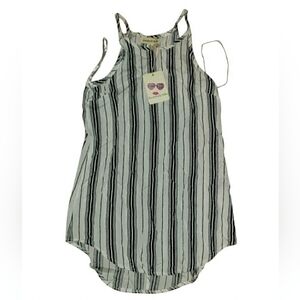 Black & White Striped Racerback Camisole NWT Size Small
